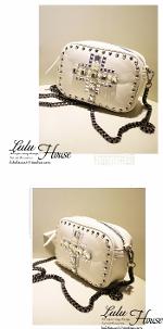 หมดค่ะ กระเป๋าLuluhouse รุ่น L79-02blwh/wh กระเป๋าสไตล์เกาหลี นำเข้าของแท้ 100% ค่ะ 